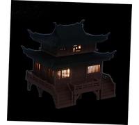 Miniature Ancient Architecture Model with Built in Lighting for Bonsai