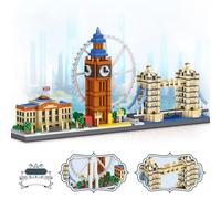 Miniature Architecture Building Blocks for London, 3110 Pieces Famous Landmarks Mini Micro Building Blocks Toy, Toy Gifts for Children and Adults