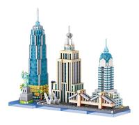 Miniature Architecture Building Blocks for New York City, 3262 Pieces Famous Landmarks Mini Micro Building Blocks Toy, Toy Gifts for Children and Adults
