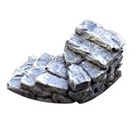 Miniature Artificial Stone Steps Straight Curved Bridge Stairs Home Decor Fairy Ornaments Reusable Plastic Artworks Stylish and Popular Durability