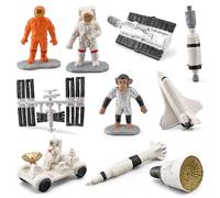 Miniature Astronaut Model Set - Astronaut Figurines Cake Top per - 10pcs Space Shuttle Astronaut Rocket Toys Let Children Learn More About Space Knowledge