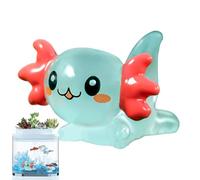Miniature Axolotl Figures | Cute Resin Aquarium Figures, Small Aquarium Accessories, Luminous Aquarium Decorations for Home, Desk, Siehe Beschreibung, See description, See