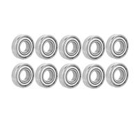 Miniature Ball Bearings, 10mm Inner Diameter, 22mm Outer Diameter, 6mm Thickness, Double Shielded, Low Noise, Long Life, for Hobby Projects, Pack of 10
