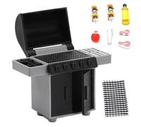 Miniature BBQ Grill Toy | Realistic Mini Barbecue Rack | Miniature BBQ Doll House Cooking Tool | for Kids Boys Girls Indoor Outdoor Backyard Yard School Birthday
