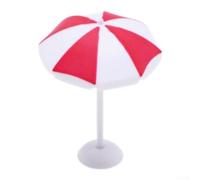 Miniature Beach Set 9 Piece Dollhouse Accessories with Chairs Umbrellas Palm Trees for 1:12 Scale Home Decor DIY Crafts Garden Scene Plastic Tropical Furniture