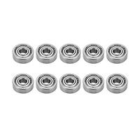 Miniature Bearing S604Z 10Pcs High Speed Stainless Steel Single Row Rolling Ball Bearings for Industrial Equipment and Small Rotary Motors 4mm Inner Diameter 12mm Outer Diameter