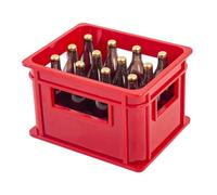 Miniature Beer Bottle Box - Miniature Wine Bottle Set | Resin Display Stand Small Ornaments Photo Prop Decoration for Fairy Garden Pub Bar Table