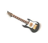 Miniature Black Ibanez Electric Guitar 1/12 Scale Collectors 3.5" Guitar