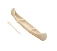 Miniature Boat Figure with Paddle Model for Doll House Decoration and Historical Scene Display Arrangement Props Collectible Landscape