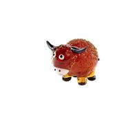 Miniature Bobby Glass Scottish Highland Cow Ornament
