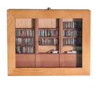 Miniature Bookshelf for Anxiety Relief 200 Antique-Style Mini Book Models Unique Display Shelf to Shake Off Anxiety Perfect Home Decor Gift for Book Lovers