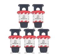 Miniature Breaker Lock Pin, Circuit Breaker Lockout Device 5Pcs Lock Off Kit, Fits Push Button & Toggle Miniature Breakers, Industrial Grade for Electrical Safety and Facility Maintenance