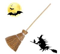 Miniature Broom- 6.5x3x0.8cm Witch Flying Gauze Broom Halloween Straw Craft Decoration Witches Accessory For Costume Cosplay Party