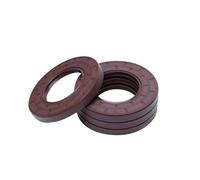 Miniature Brown Framework Oil Seal Rubber Gasket Lip with Spring for Bearing(5x15x5)