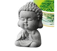 Miniature Buddha Figurine | Small Statue Tea Ornaments | Little Cute Buddha Statue, Buddha Statue Monks Figurine, Meditation Buddha Decoration Ornament for Meditating