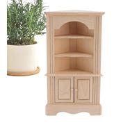Miniature Cabinet - Handmade Small Cabinet Model Statue | Tiny Desk Display D0llhouse Furniture | Collectible Vintage Style Mini for Children Adults Children | Wooden Shelf For The