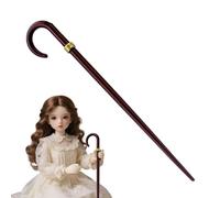 Miniature Cane - Retro Vintage Alloy Decorative Walking Stick, Role Play Prop | Reuseable Cosplay Accessory With Classic Design, Home Display Collectors Craft Theater