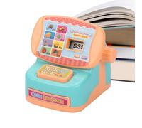 Miniature Cash Register Toy - Realistic Interactive Supermarket Play Register, Educational Pretend Play Set | Imaginative Learning Tool, Fun Role Playing Toy For Preschoolers Home Playroom