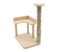 Miniature Cat Climber Doll House - Retro Style 1:12 Scale Furniture Prop Cat Climbing Frame Compact Decorative Model Craft Accessory, Realistic Tiny Scene Piece | Creative Diorama Setup for Home