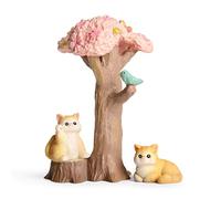 Miniature Cat Figurines Statue: 3 Pcs Mini Cat Figurines Set Cat Lover Gifts, Tiny Cat Ornaments Cute Office Desk Decor for Women, Kawaii Desk Decor Accessories Home Decoration Cat Gift for Cat Lovers