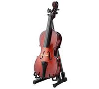 Miniature Cello, 5.5in Instrument Cello Model Wooden Miniature Cello Replica with Case Instrument Model Musical Gifts Ornaments Miniature Instruments