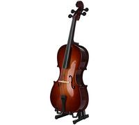 Miniature Cello Musical Instrument Model,Mini Basswood Musical Instrument Miniature Dollhouse Model with Stand,Bow and Case,Exquisite Workmanship and Lifelike Look