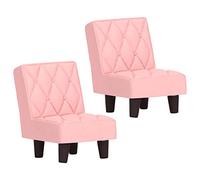 Miniature Chair Statue, Pink Vintage Resin Chair Statue, 2 Pcs Miniature Furniture Ornament with Cute Design, Window Micro Landscape Decoration for Desk, Bookshelf, Fairy Garden