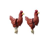 Miniature Chicken Shape Stud Earrings Lightweight Wear-resistant Metal Ear Pendant Accessories Chicken Earrings for Girls, フリーサイズ