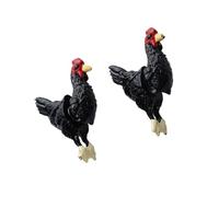 Miniature Chicken Shape Stud Earrings Lightweight Wear-resistant Metal Ear Pendant Accessories Chicken Earrings for Girls, フリーサイズ