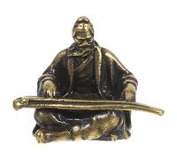 Miniature Chinese Ancient Figure Statue Copper Micro Landscape Decoration for Gardening Bonsai Terrarium Layout