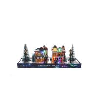 Miniature Christmas Scene Ornament Multifunction Multicolour Indoor LED - 13cm