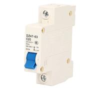 Miniature Circuit Breaker 1P Residual Current Isolator DIN Rail Mount 230V 400V 20A Automatic switch
