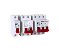 Miniature Circuit Breaker 1PCS MCB DZ47-63 C Type 400V Red Mini Circuit Breaker 6A 10A 16A 20A 25A 32A 40A 63A Mounting 35mm Din Rail Overload Protection(1P,10A)