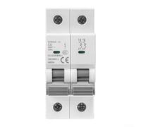 Miniature Circuit Breaker 2 Pole 6-63A 6kA 220V/400V AC MCB for Overload and Short Circuit Protection, Indicator Function, Compact Design (White)(32A)