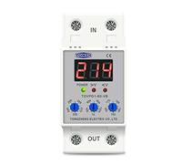 Miniature Circuit Breaker 230V 40A 60A Din Rail Adjustable Over Under Voltage Current Protective Device Protector Relay With Button(60A)
