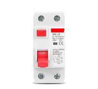 Miniature Circuit Breaker 2P 4P 10/30/100/300mA Electromagnetic Residual Current Circuit Breaker Type a RCCB RCD ELCB Differential Breaker Safety Switch(25A)