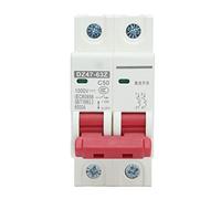 Miniature Circuit Breaker, 2P DC 1000V 40A Solar PV System Isolator DZ47-63Z C40 DIN Rail Mount Disconnect Switch (50A)
