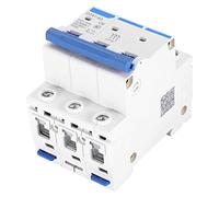 Miniature Circuit Breaker, AC 400V 6/10/16/20A 3 Pole MCB, Practical DZ47-63 Stable for Dc Systems Small-Sized Solar Power Generation System(6 Years)