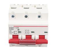 Miniature Circuit Breaker D Type Air Switch Protection DZ47 125 Feature Extend Electrical Service Life Residential Safety Terminal Power Distribution