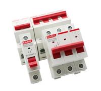 Miniature Circuit Breaker Din Rail 1P 2P 3P 4P 40A 63A 100A 125A Knife Main Switch Isolating For Home Industrial Use Circuit Breaker AC 230V 400V(4P,100A)