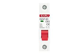 Miniature Circuit Breaker DZ47 1P 3A-63A 400V C Type Mini Circuit Breaker MCB Short Overload Protector 35mm Din Rail Mount Breaking Capacity 6KA(20A)
