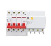Miniature Circuit Breaker DZ47sLE C63 4P N Low Voltage Leakage Protection Switch AC 400V 63A 6kA Breaking Capacity Flame Retardant PA66 Shell for Office and Residential Lighting