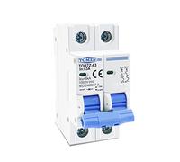 Miniature Circuit Breaker,Household AC Contactor 2P DC 1000V Solar Mini Circuit Breaker 3A 6A 10A 16A 20A 25A 32A 40A 50A 63A MCB Fit Use For PV System(50A)