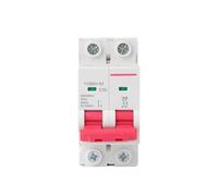 Miniature Circuit Breaker MCB 2P 36mm 2 Poles Din Rail Mount Breaking Capacity 6A/10A/16A/20A/25A/32A/40A/50A/63A(50A)