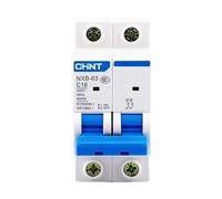 Miniature Circuit Breaker MCB NXB-63 2P AC C Curve 400V 10A 16A 20A 25A 32A 40A 63A Mini Circuit Breaker DZ47 Din Rail(50A)