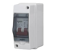 Miniature Circuit Breaker, Overload Protection Air Switch, 2P 1000V DC 6A Isolation Switch, with IP65 Waterproof Box, for PV Solar System