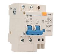 Miniature Circuit Breaker Pa66 Shell Modular 2P Current Circuit Breaker Breaking Capacity 6000A 400V Lighting Office Building (DZ47LE-63 C25)