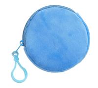 Miniature Circular Wallet Shape Keychain Round Coin Purse Keyring Loose Changes/Keys/Storage Bag Ornament for Women Compact Money Organizer