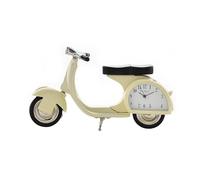 Miniature Clock - Vespa Scooter - Cream 9088