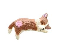 Miniature Computer Object for Indoor Use, Cute Animal Figure with Display, Creative Gadget as Car Accessory, Robust Plastic Housing, Versatile as an Eye-Catcher (Brown1, One Size)